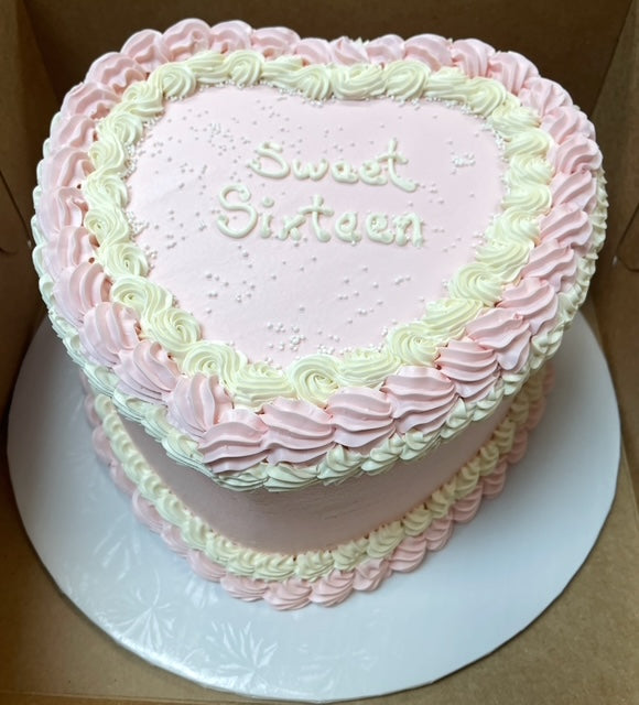 Heart Shaped Cake- A tini bit older