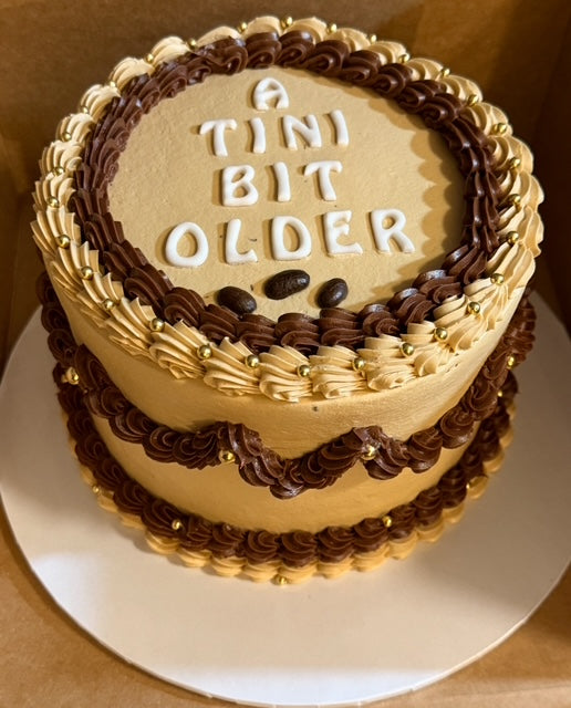 Coffee Buttercream Cake - A Tini Bit Older