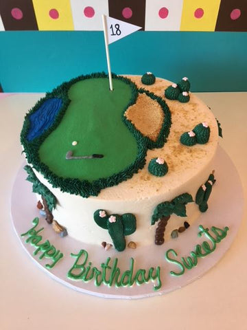 Desert Themed Golf Cake