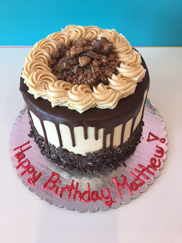 Chocolate Peanut Butter Cup Dessert Cake