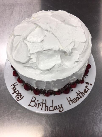 Whipped Cream Cake with Raspberries