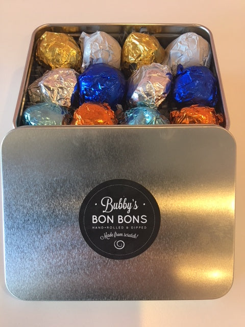 12 Piece BON BON Tin – TIFFY'S DESSERTS / BUBBY'S BON BONS
